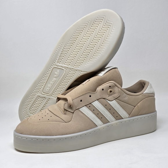 Adidas Originals Rivalry Lux Low OG Mens Size 14 Sneakers IH0255 Maple Beige New - Picture 1 of 13